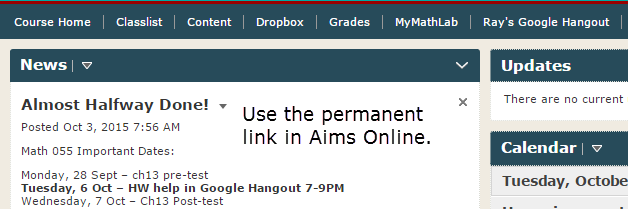 Google Hangout Link Aims Online