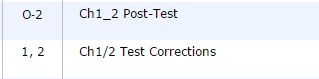 Test Corrections